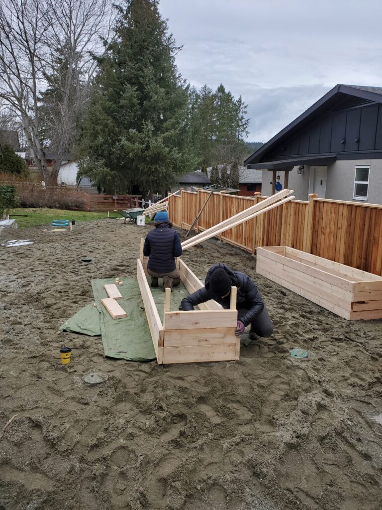 Building new raised cedar garden beds